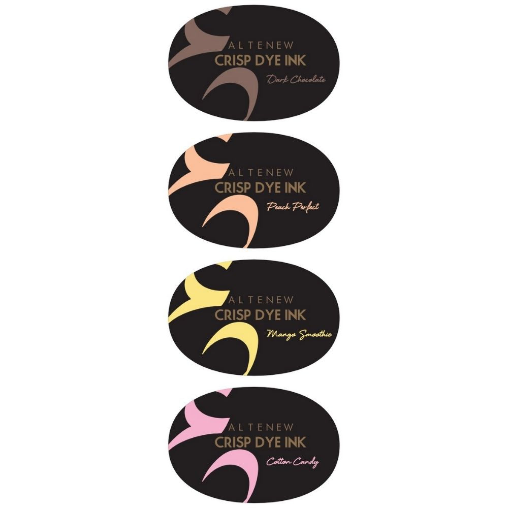 Four Scoops Crisp Dye Ink Oval Set / 4 Cojines de Tinta Napolitano DESCONTINUADO Altenew
