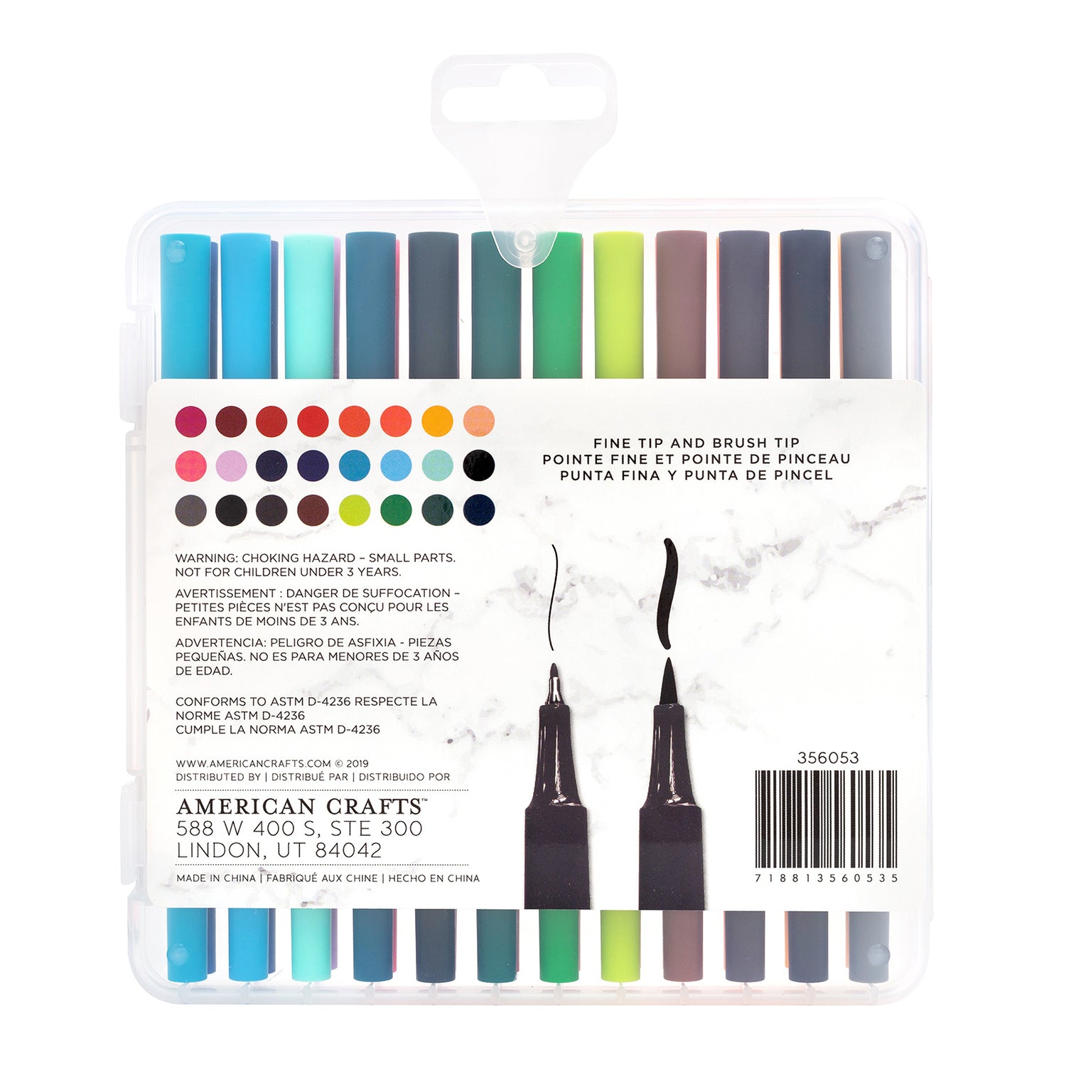 Dual Tip Pens / Bolígrafos de Doble Punta Descontinuado American Crafts