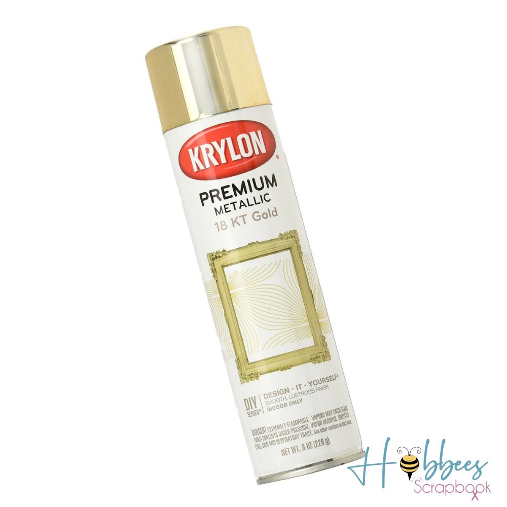 Premium Metallic Spray Paint / Pintura Metalizada Color Oro 18 K Pintura y Medios Mixtos PMP