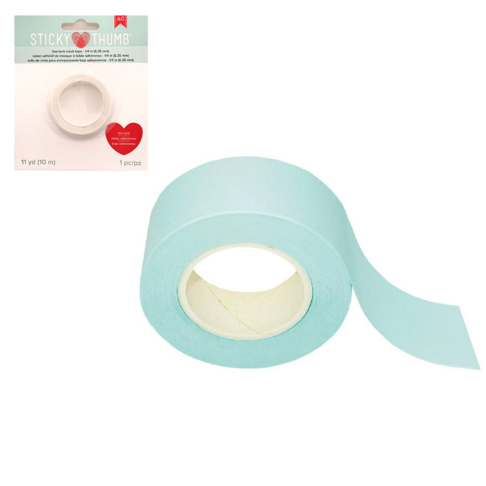 Low Tack Mask Tape 11 Yards 1/2&quot; / Cinta de Baja Adherencia Adhesivos / Pegamentos Sticky Thumb