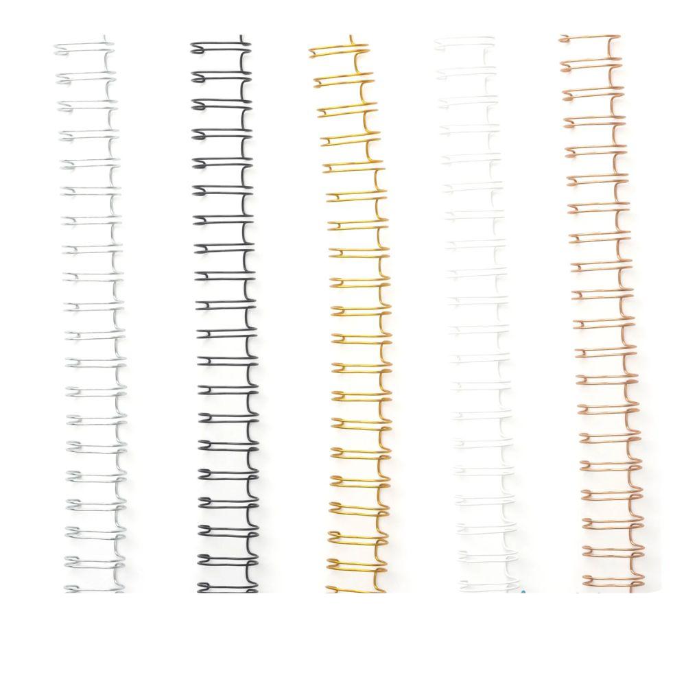 Cinch Binding Wires Metallic / Espirales para Engargolar de Colores Metálicos 0.625" Arillos para Engargolar We R Memory Keepers