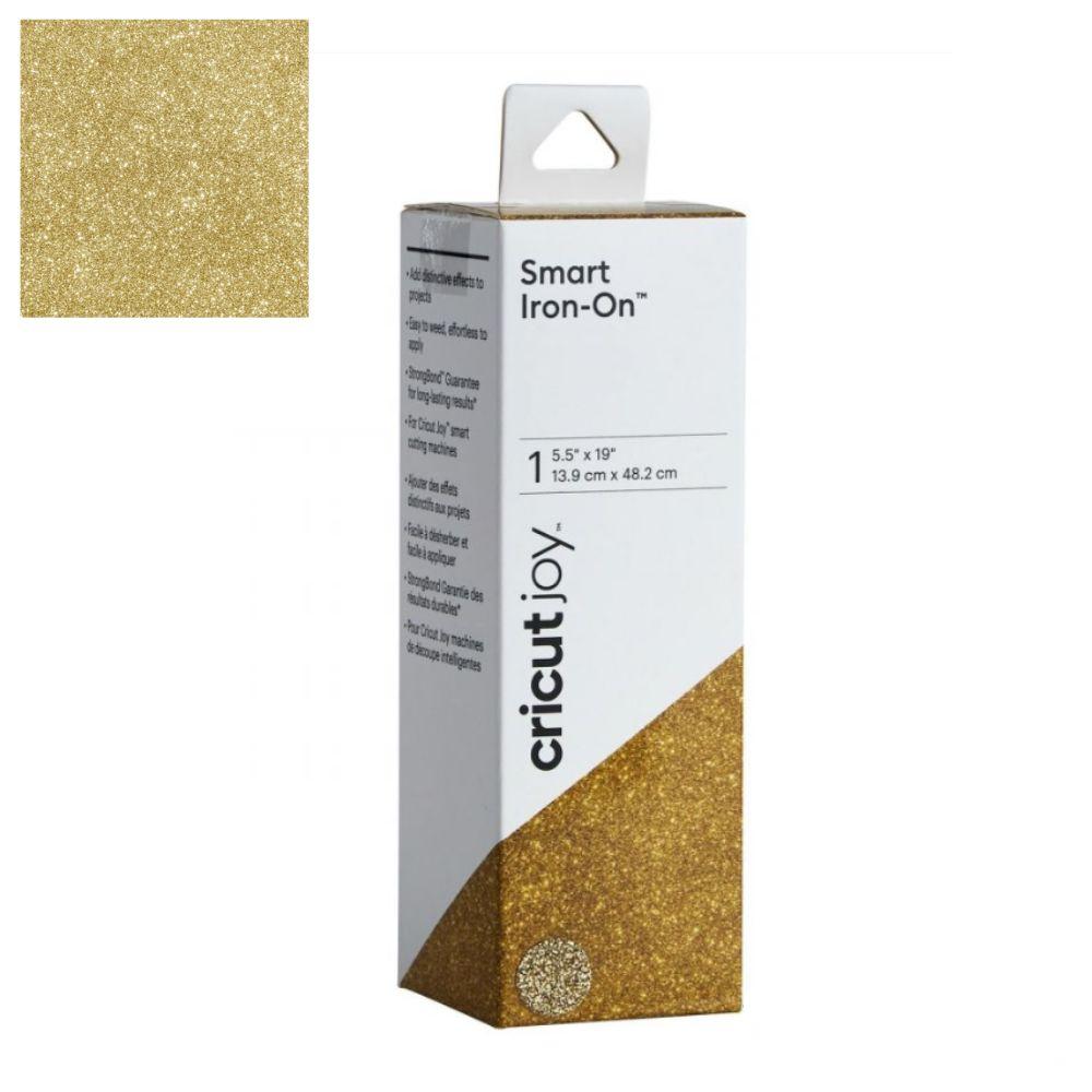 Smart Iron On Vinyl Gold Glitter / Vinil Termoadhesivo Oro con Brillantina Viniles Cricut