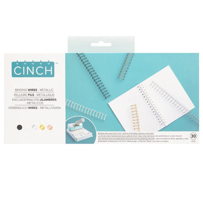 Cinch Binding Wires Metallic / Espirales para Engargolar de Colores Metálicos 0.625&quot; Arillos para Engargolar We R Memory Keepers