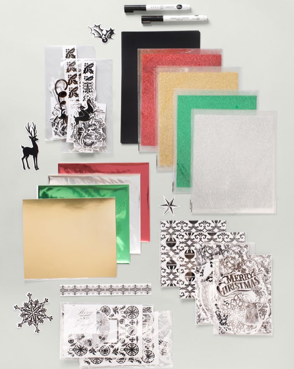Anna Griffin Minc Holiday Kit 170 pc. / Kit Edición Especial Navidad para Minc Accesorios American Crafts