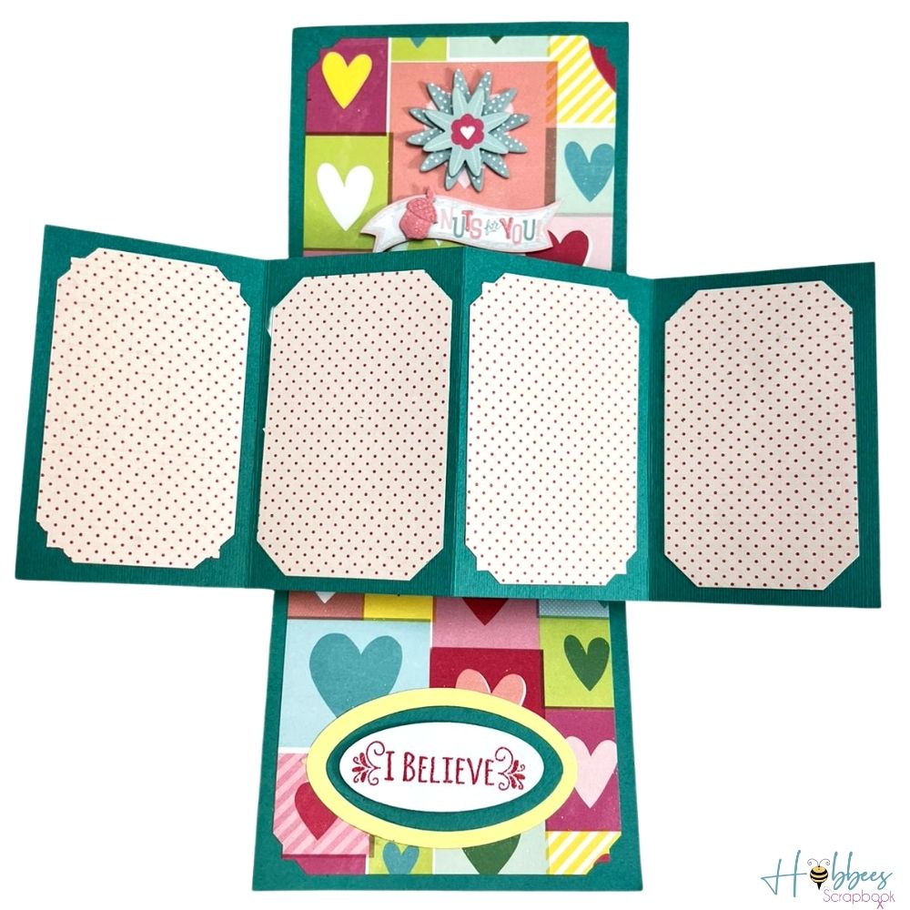 Heart and Flower Layered Accents / Adornos Adhesivos 3D Adornos / Embellishments K &amp; Company