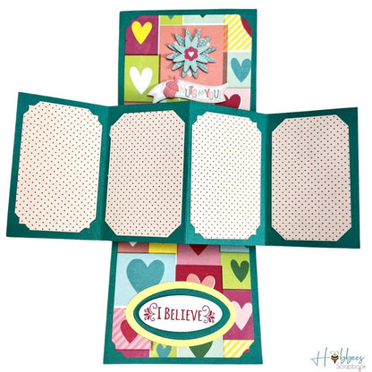 Heart and Flower Layered Accents / Adornos Adhesivos 3D Adornos / Embellishments K &amp; Company