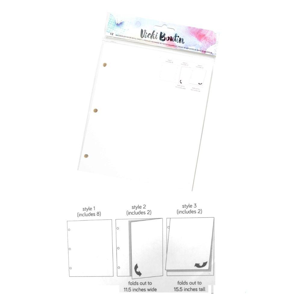 Storage Binder / Carpeta Para Almacenar con Papel de Acuarela de Vicky Boutin Almacenamiento y Organización American Crafts