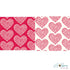 With Love Paper / 25 Hojas Cartulina Doble Cara Corazones Descontinuado Pebbles