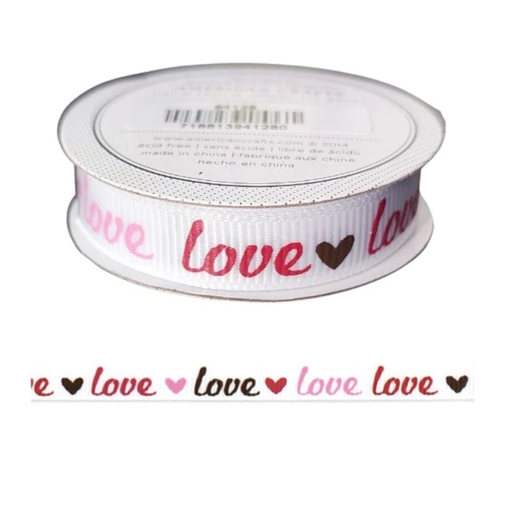 Premium Ribbon Love / Listón Decorativo Love Listones e Hilos American Crafts