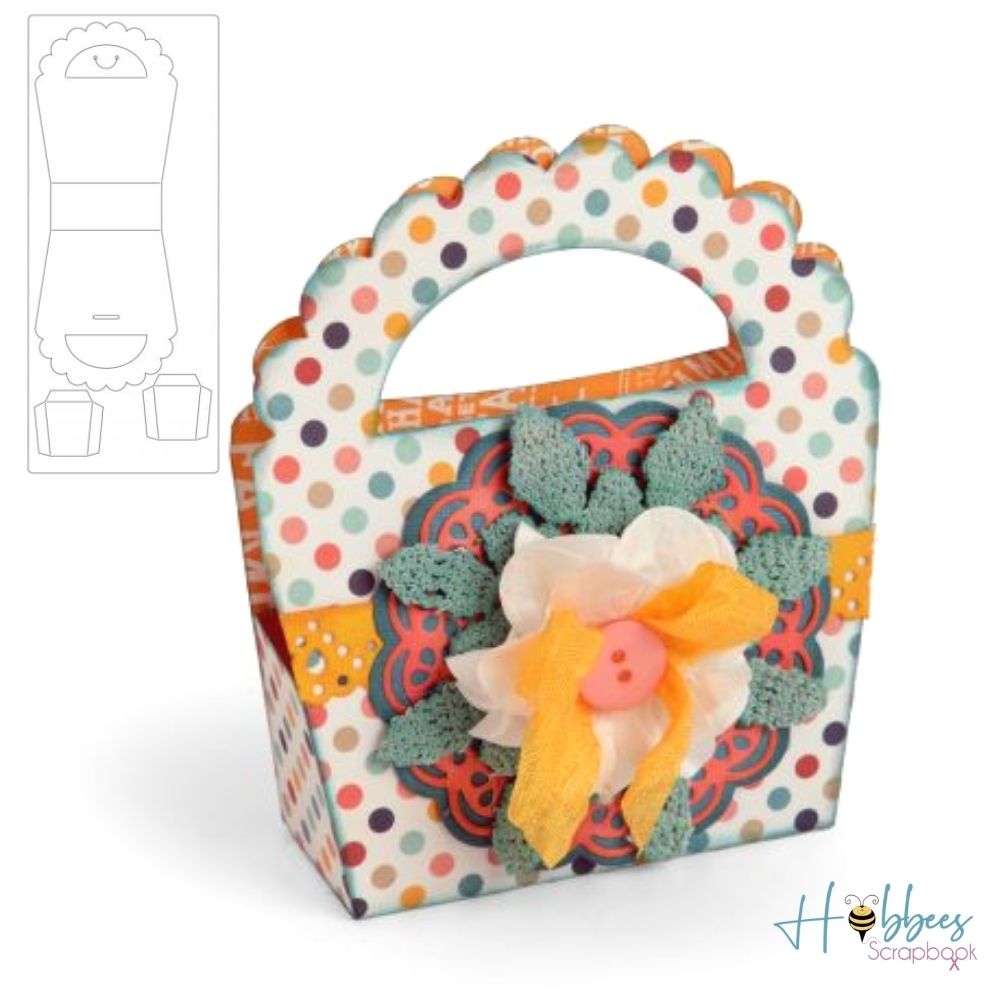 Bigz XL Scalloped Handle Bag / Suaje de Corte Bolsita de Asa Descontinuado Sizzix
