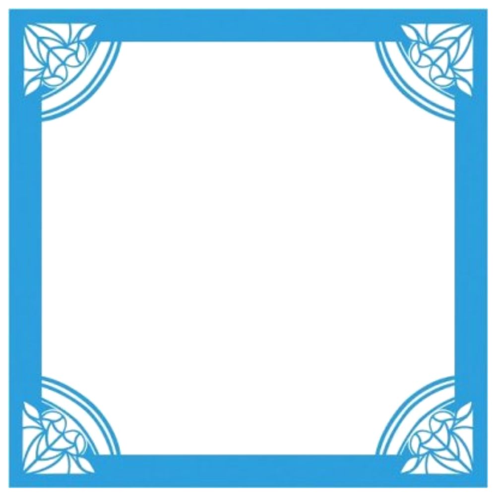 Embossalicious Art Deco Frame 8&quot; x 8&quot; / Folder de Grabado Grande Esquinas Decoradas Folders de Grabado Crafter&