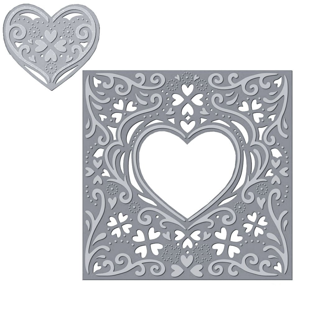 Suaje de Corte Para Hacer Fondos Grandes de Corazón / Romance Dados de Corte / Suajes / Troqueles Crafter&