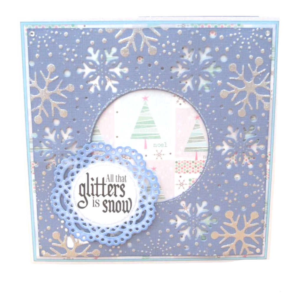 Suaje de Corte Para Hacer Fondos Grandes de Copo de Nieve / Softly Falling Dados de Corte / Suajes / Troqueles Crafter&