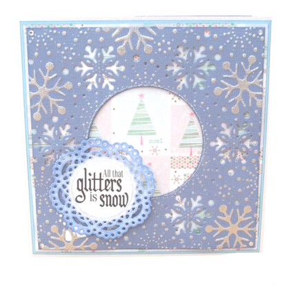 Suaje de Corte Para Hacer Fondos Grandes de Copo de Nieve / Softly Falling Dados de Corte / Suajes / Troqueles Crafter&