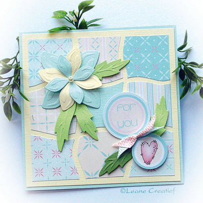 Suaje de Corte de Flores y Hojas / Multi Die Flower 001 Dados de Corte / Suajes / Troqueles Leane Creatief