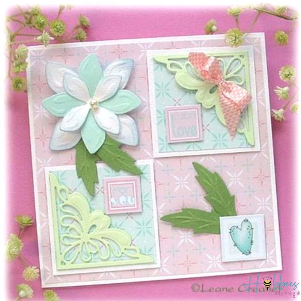 Suaje de Corte de Flores y Hojas / Multi Die Flower 001 Dados de Corte / Suajes / Troqueles Leane Creatief