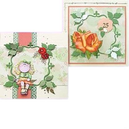 Suaje de Corte de Marco de Hojas / Frame Leave Dados de Corte / Suajes / Troqueles Leane Creatief