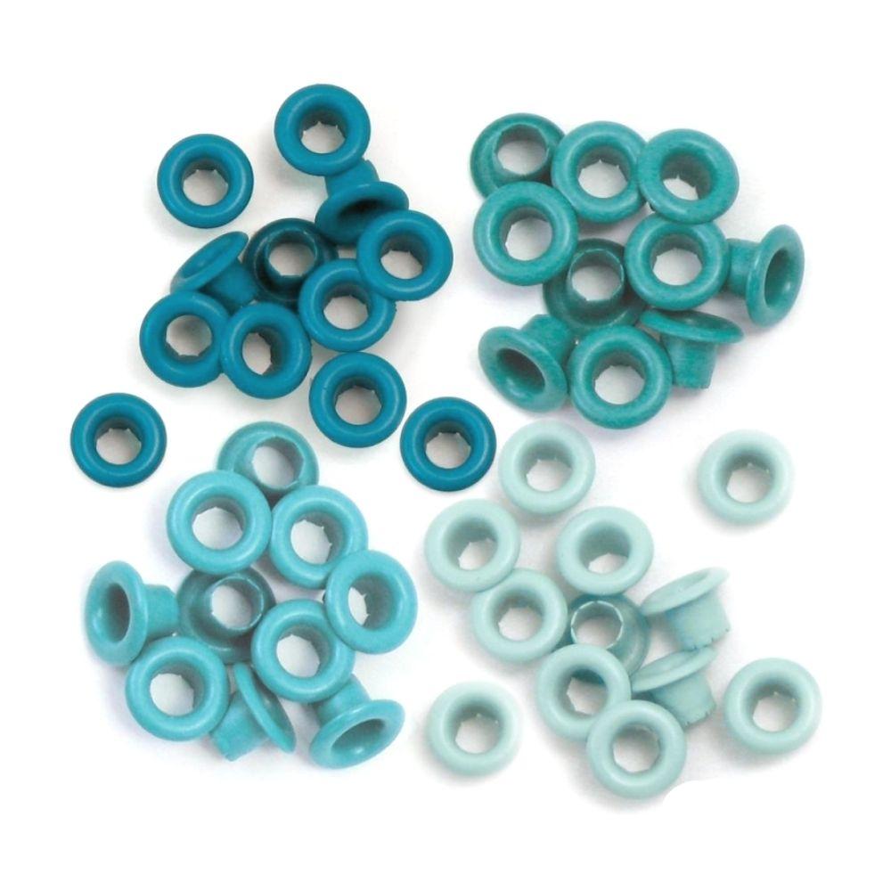Standard Eyelets Aqua / Ojillos Estandar Agua Eyelets, Ojilos We R Memory Keepers