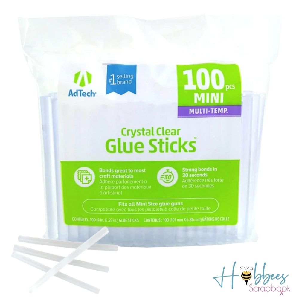 Multi-Temp Mini Glue Sticks / 100 Barras de Silicón Multi Temperatura Descontinuado Ad Tech
