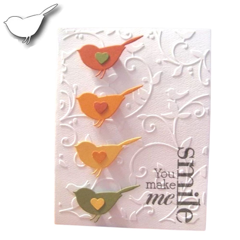 Suaje de Corte de Pájaro / Perched Reed Bird Die Descontinuado Memory Box