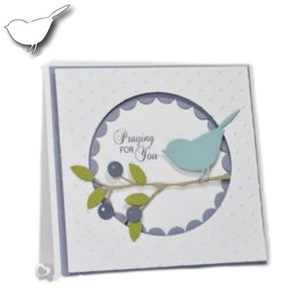 Suaje de Corte de Pájaro / Perched Reed Bird Die Descontinuado Memory Box