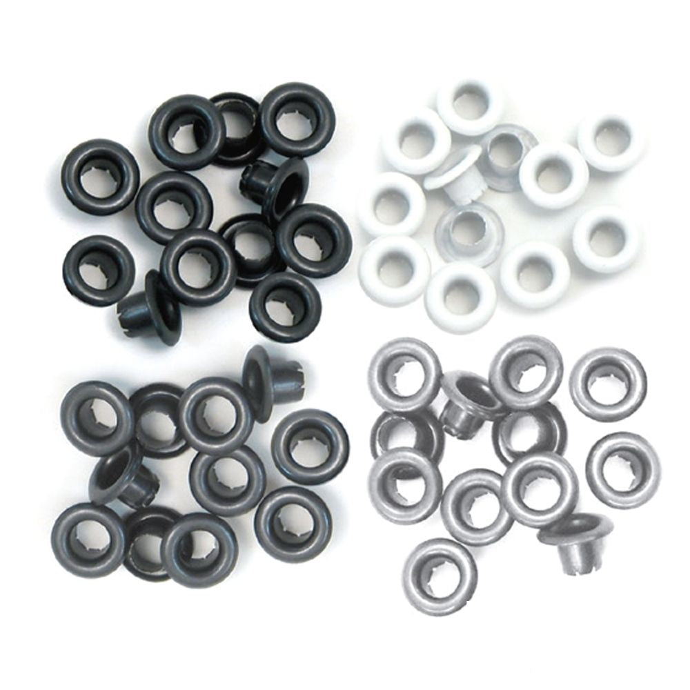 Standard Eyelets Grey / Ojillos Estándar Gris Adornos / Embellishments We R Memory Keepers