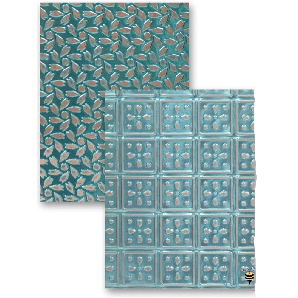 M-Bossabilities Collection Patchwork / Carpeta con Repujado Reversible Folders de Grabado Spellbinders