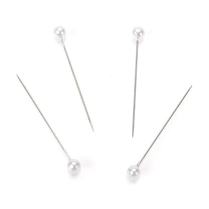 Floral Pins / Alfileres con Cabeza de Perla 5 cm Descontinuado Darice