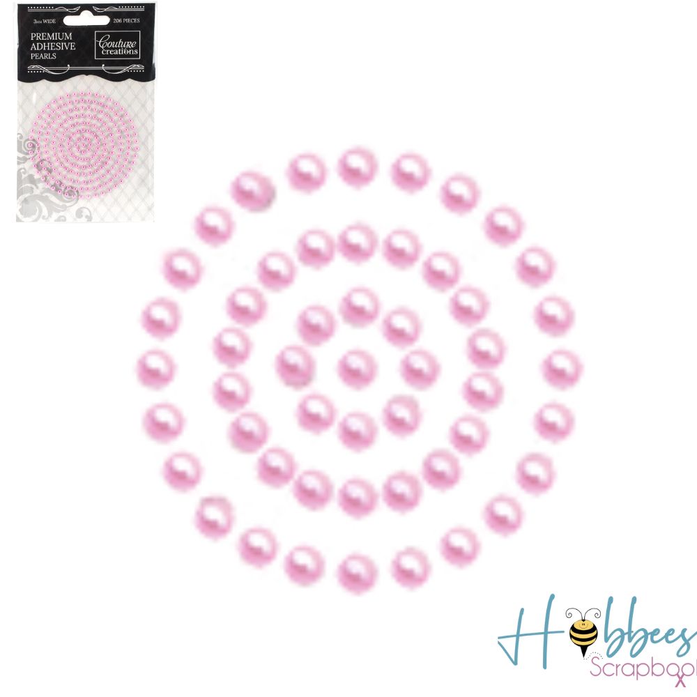 Self-Adhesive Pearls Pretty Pink / 206 Perlas Adhesivas Rosas Descontinuado Couture Creations