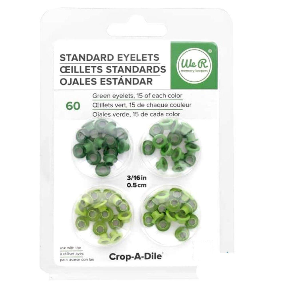 Standard Eyelets Green / Ojillos Estándar Verdes Eyelets, Ojilos We R Memory Keepers