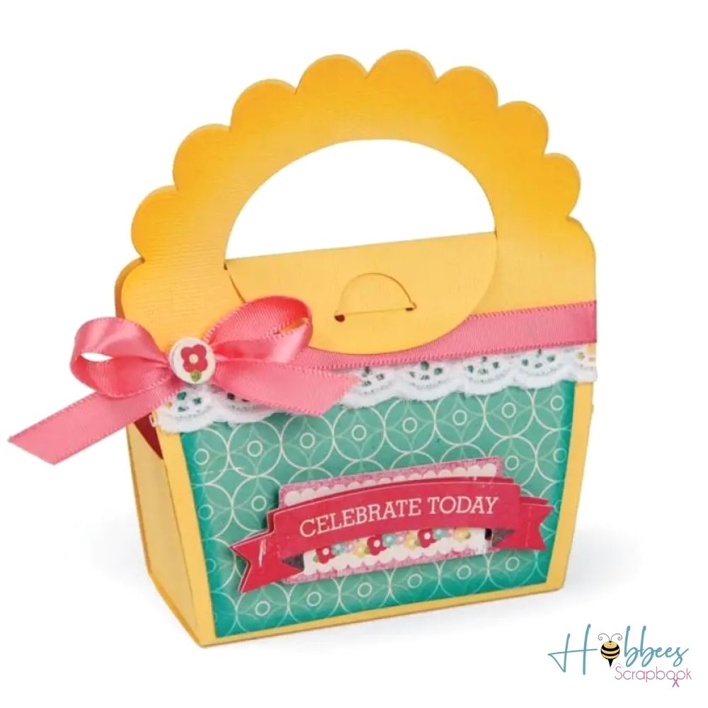 Bigz XL Scalloped Handle Bag / Suaje de Corte Bolsita de Asa Descontinuado Sizzix