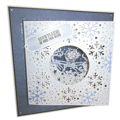 Suaje de Corte Para Hacer Fondos Grandes de Copo de Nieve / Softly Falling Dados de Corte / Suajes / Troqueles Crafter&