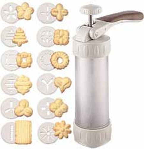 Cookie Press W/12 Designs Christmas / Prensa de Galletas Navideñas Descontinuado Wilton