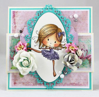 Cling Mounted Rubber Stamps Dancing Queen / Sello Cling Reina del Baile Descontinuado LDRS Creative