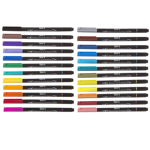 Watercolor Markers / Plumones Acuarelables 24 pz. Descontinuado Studio 71