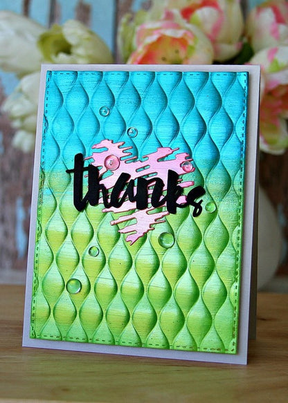 Next Level Wave Embossing Folder / Folder de Grabado Ola Descontinuado We R Memory Keepers