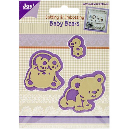 Cut &amp; Emboss Die Baby Bears / Osos Bebé Descontinuado Joy Crafts