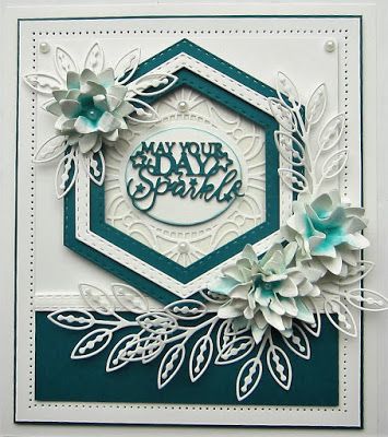 Hexagons Cut and Emboss Dies  / Suajes de Corte y Realce Hexágonos Descontinuado Spellbinders