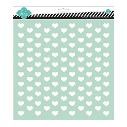 Tiny Hearts Stencil / Plantilla De Corazones Descontinuado Heidi Swapp