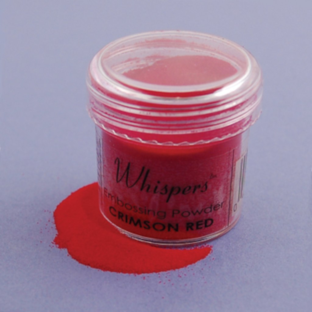 Whispers Enchanted Crimson Red Embossing Powder / Polvos de Realce Rojo Descontinuado Darice