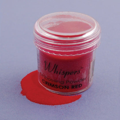 Whispers Enchanted Crimson Red Embossing Powder / Polvos de Realce Rojo Descontinuado Darice
