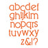 Postal Lower Case Alphabet / Suaje de Abecedario Descontinuado Tonic Studios