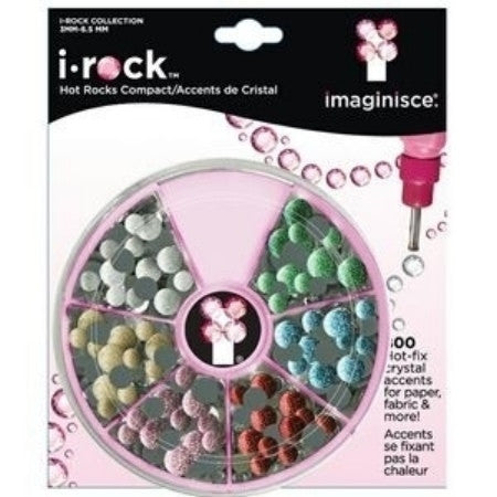 i-Rock Hot-Fix Crystal Accents / Cuentas Decorativas con Pegamento de Fijación en Caliente Descontinuado Imaginisce
