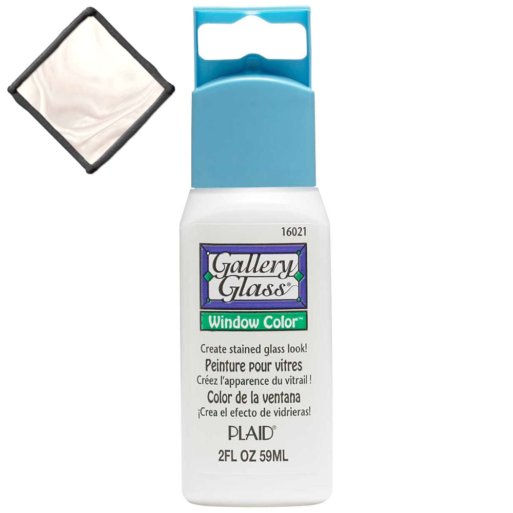 Gallery Glass White Pearl / Pintura para Vitrales Descontinuado Plaid