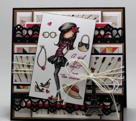 Cling Mounted Rubber Stamps Girl Can&