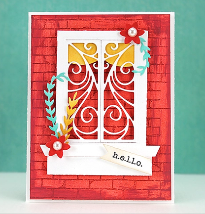 Ironwork Window Die / Suaje Ventana de Herrería Dados de Corte / Suajes / Troqueles Penny Black