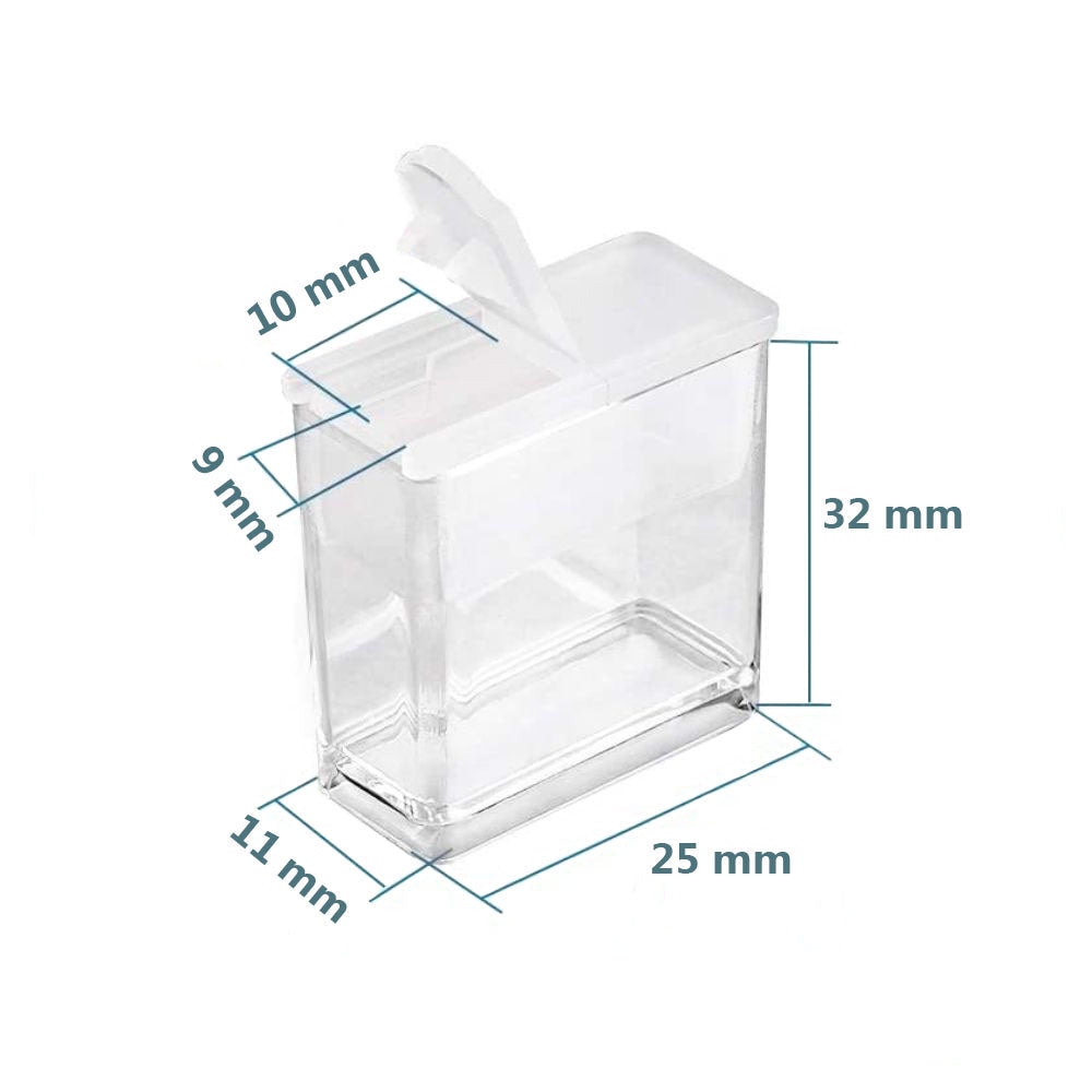 Small Storage Container With Flip / 5 Botecitos Con Tapa Almacenamiento y Organización Bead Smith