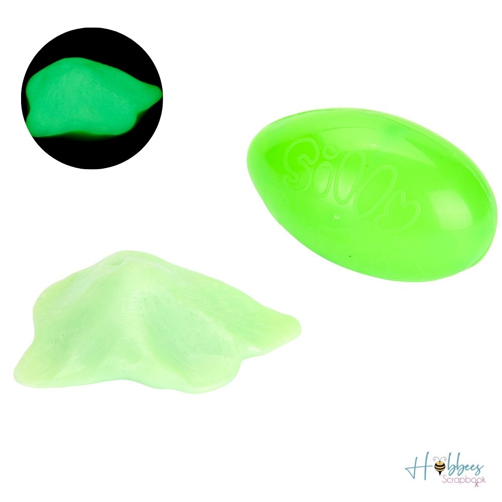 Silly Putty Glow in the Dark / Boligoma Brilla en la Oscuridad Fiestas Silly Putty