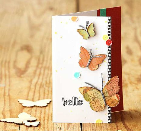 Butterflies Wood Veneer / Mariposas de Madera Descontinuado Studio Calico