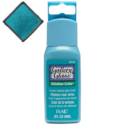 Gallery Glass Turquoise / Pintura para Vitrales Vitral Plaid